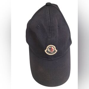 Moncler (Authentic) Kids Youth Dark Navy Logo Cap Hat